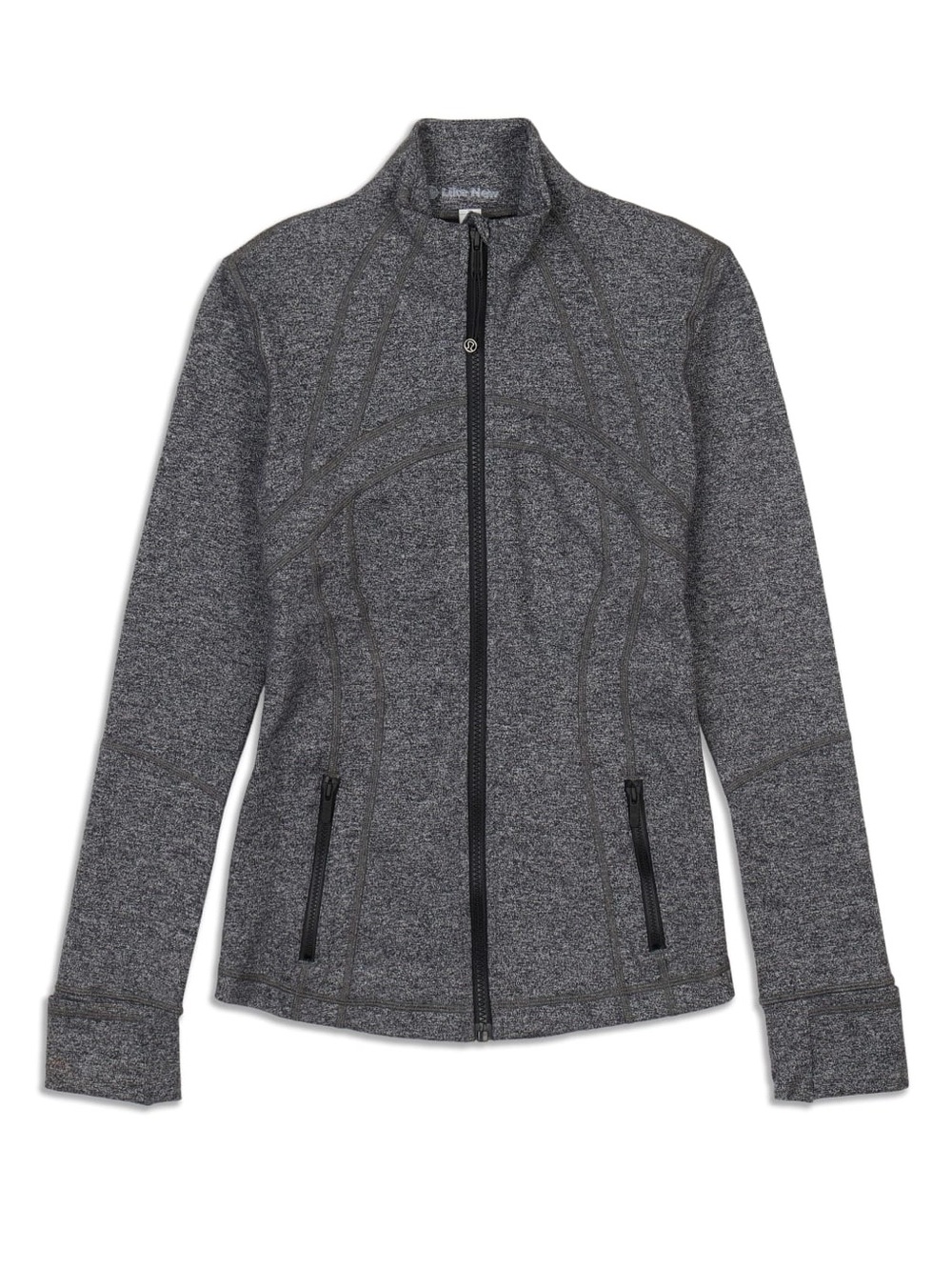 lululemon athletica Define Jacket Heathered Black Full-Zip Jacket - Size 10